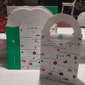 Arbonne Green and White Informational Display